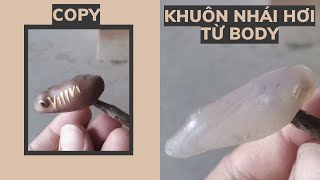 làm khuôn nhái hơi bằng keo nến - handmade lure screenshot 4