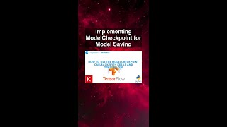 Implementing ModelCheckpoint for Model Saving #ai #artificialintelligence #machinelearning #aiagent