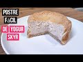 Postre tipo cheescake con yogur skyr 0%, receta saludable