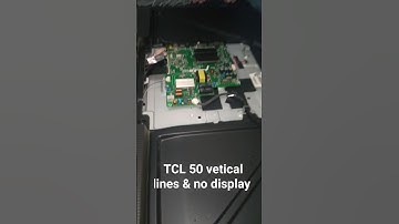 TCL 50" vertical lines & No display #repair #electronic #viral #everyone #tcl #smile