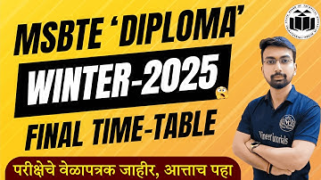 MSBTE Diploma Winter 2025 Exam Dates Announced | Full Details Inside! |Vineet Sir| Vineet tutorials