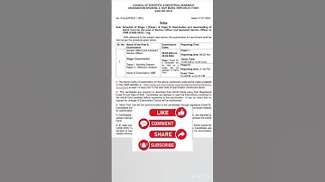 CSIR SO/ASO exam date out 2024 #csir #so #aso #examdate