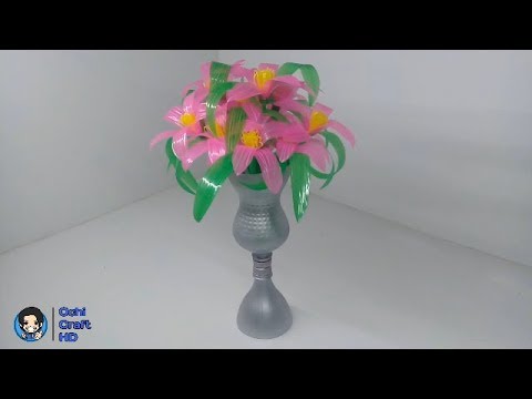  Cara  Membuat  Pot  dan Hiasan  Bunga  Cantik Dari Barang Bekas 