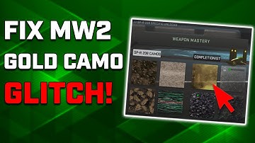 HOW TO FIX THE GOLD CAMO GLITCH IN MW2! (CAN