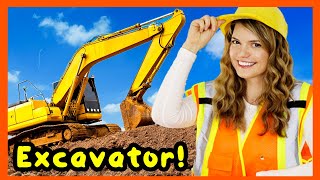 Construction Vehicles For Kids Excavator Videos For Children With Speedie Didi