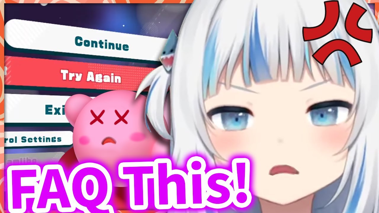 Kirby is Harder than Elden Ring? 【Gawr Gura / HololiveEN】