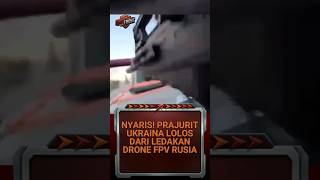 Detik-Detik Drone FPV Rusia Hantam Pikap Tentara Ukraina (Rekaman Bodycam)