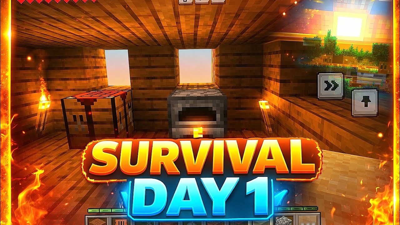 Minecraft Survival Day Esy Sarter House |  Minecraft Video | Oko Gaming India 