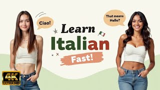 Learn Italian with Real Conversation 🇮🇹 | American vs Italian Girl Dialogue
