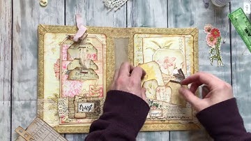 #5 Attaching the Signatures and Decorating the Inside Covers, Start to Finish Junk Journal