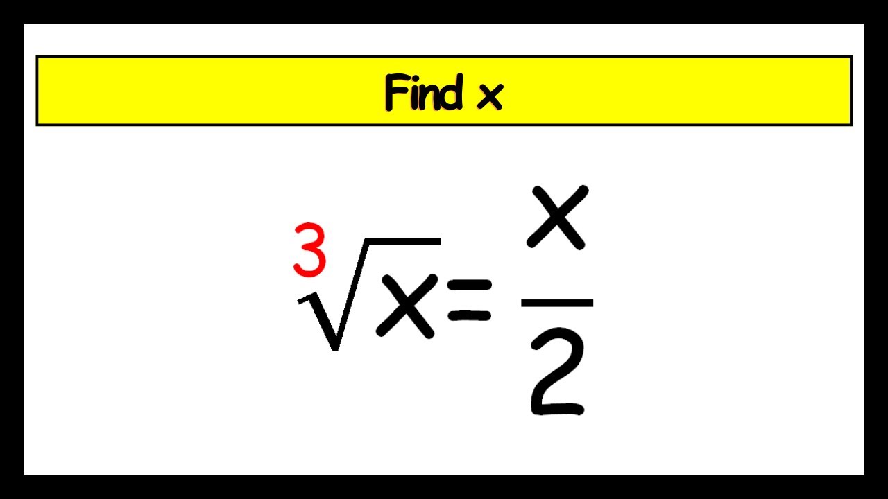 🔴Cube Root Algebra Problem | Find the Value Of X - YouTube