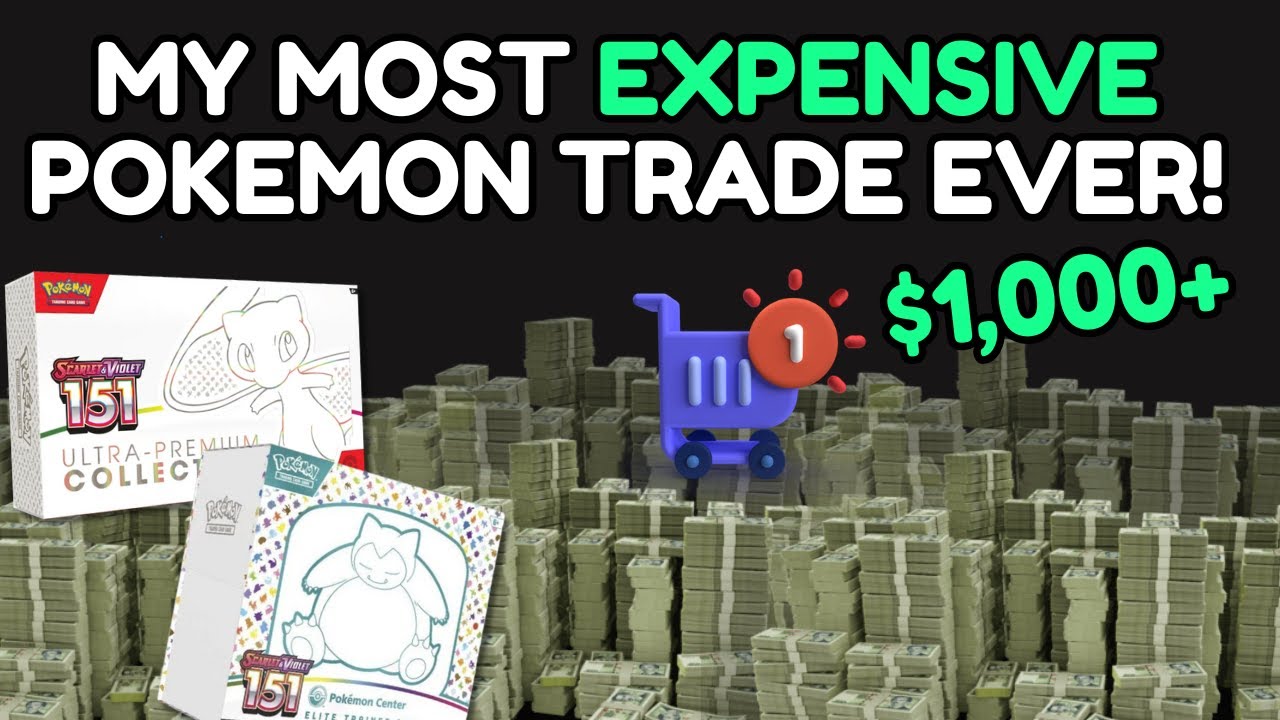Обмен карточек с покемонами на сумму более 1000 долларов | Вот что я получил!