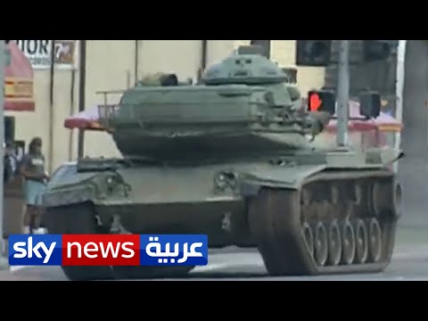 الشرطة الأميركية تطارد مواطنا سرق دبابة تعرف على حقيقة الفيديو منصات