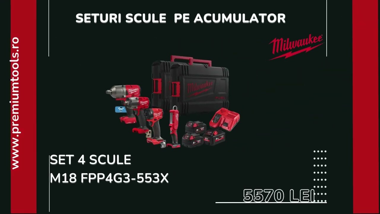 Seturile combinate Milwaukee la PremiumTools.ro - performanta si durabilitate garantata!