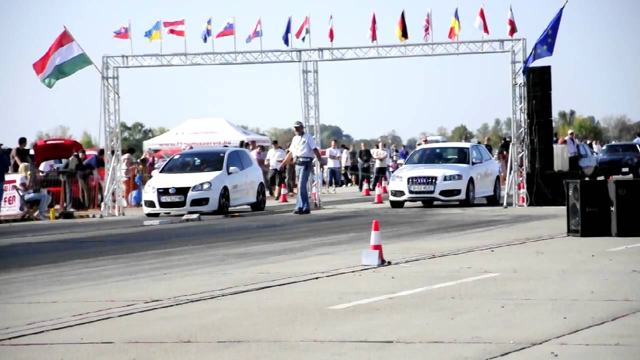 REVO Stage 2+ Audi S3 TFSi vs. REVO Stage 2+ GTI ED.30 DSG - Drag Race