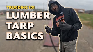 Flatbed Trucking 101: How to fold a TMC lumber tarp 👷🏿