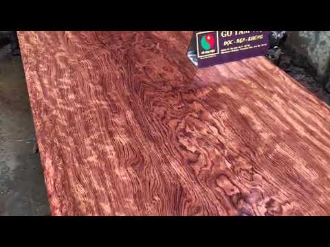 Video Mặt Bàn liền khối gỗ Cẩm Lai vân chun bông VIP - youtube