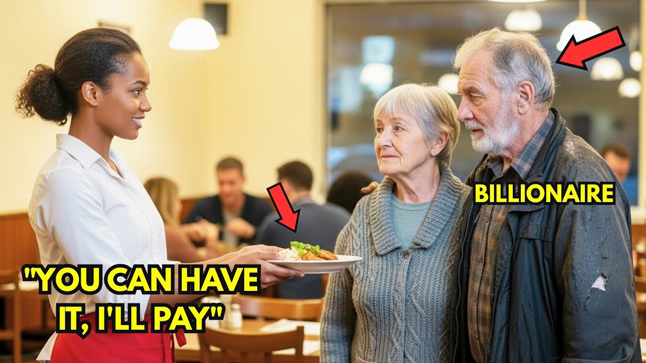 Добрая официантка накормила голодную пожилую пару в канун Рождества, не подозревая, что они милли...