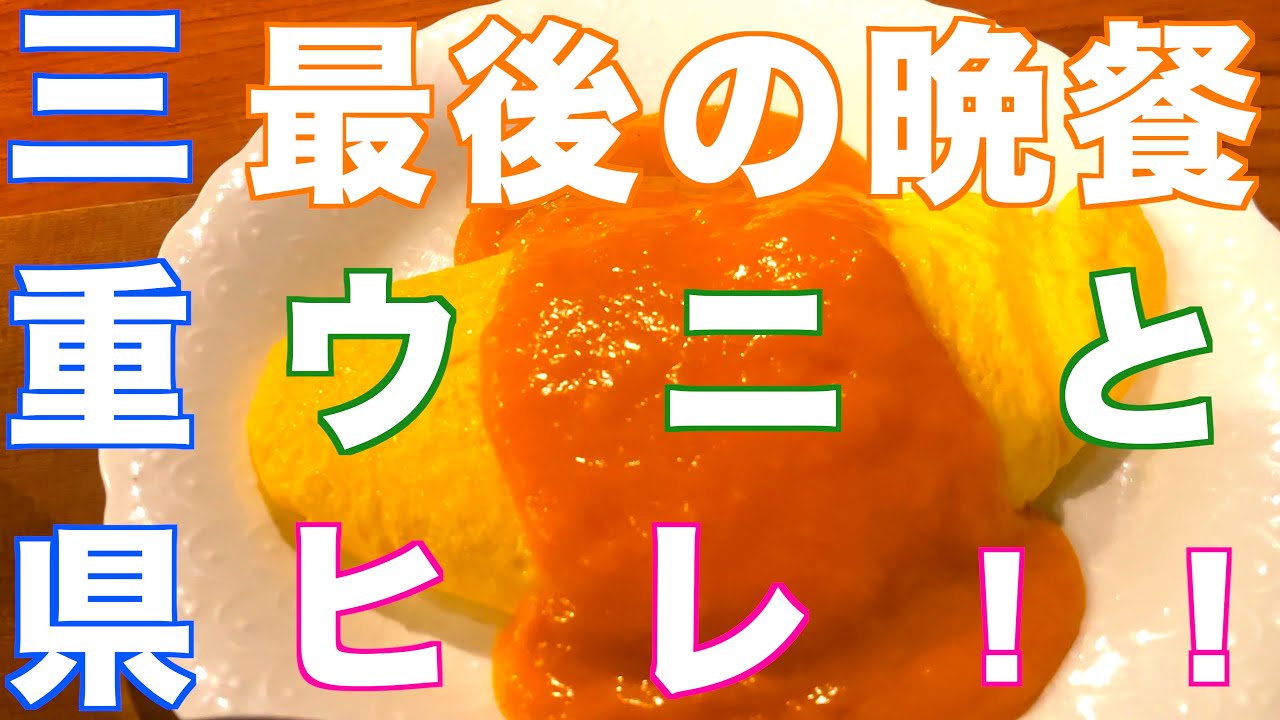 [0泊8時間の旅]ついに最終章‼︎ウニとヒレ、伊勢で定食を2つ食べる‼︎