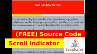 Ep30 - Scroll Indicator - Javascript Source Code