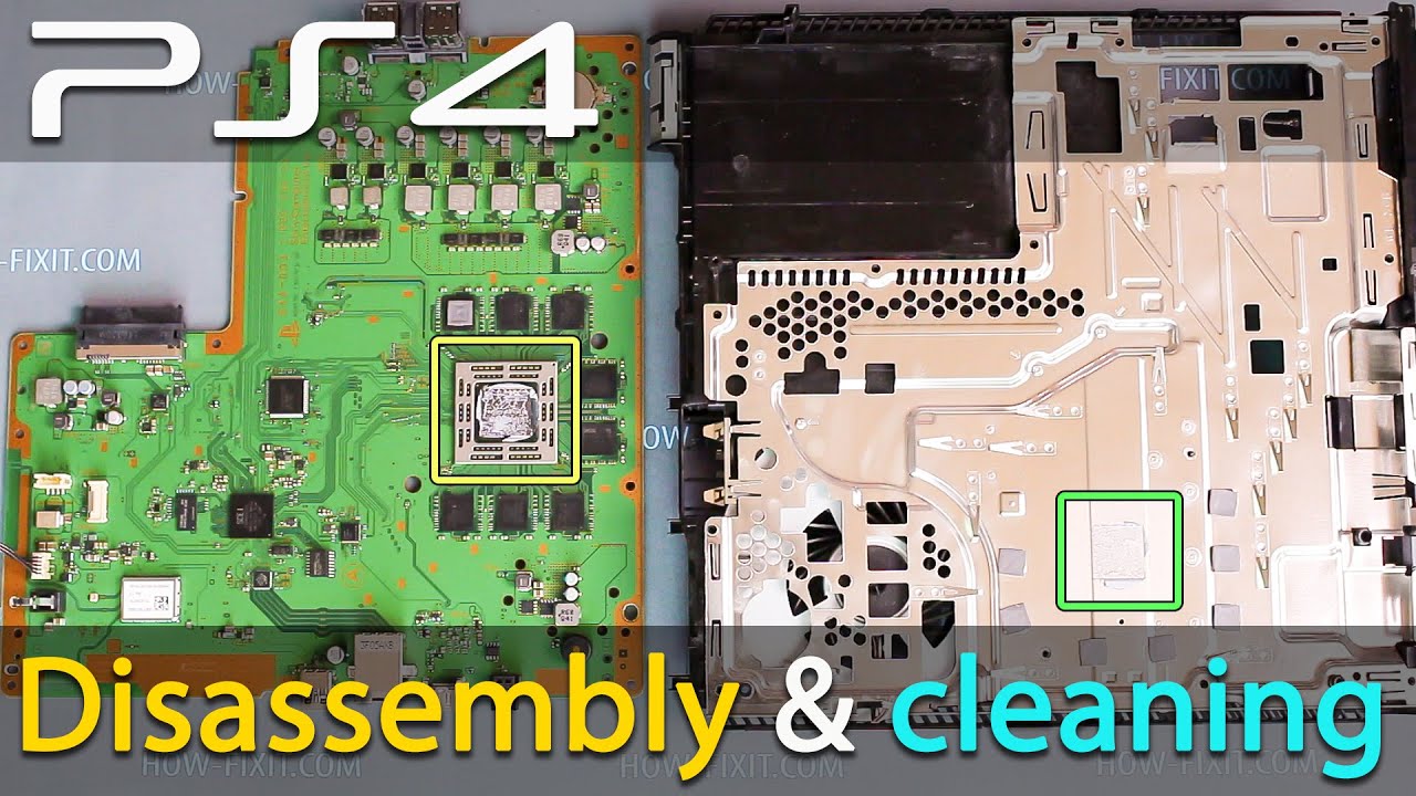 symptom Eller enten knap Disassembly PS4 cleaning and replace thermal paste - YouTube