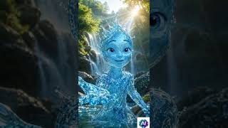 Water Speaks! 💧 Secret of Life | AI 3D Shorts | #3danimation #reels #aivideo #aianimation