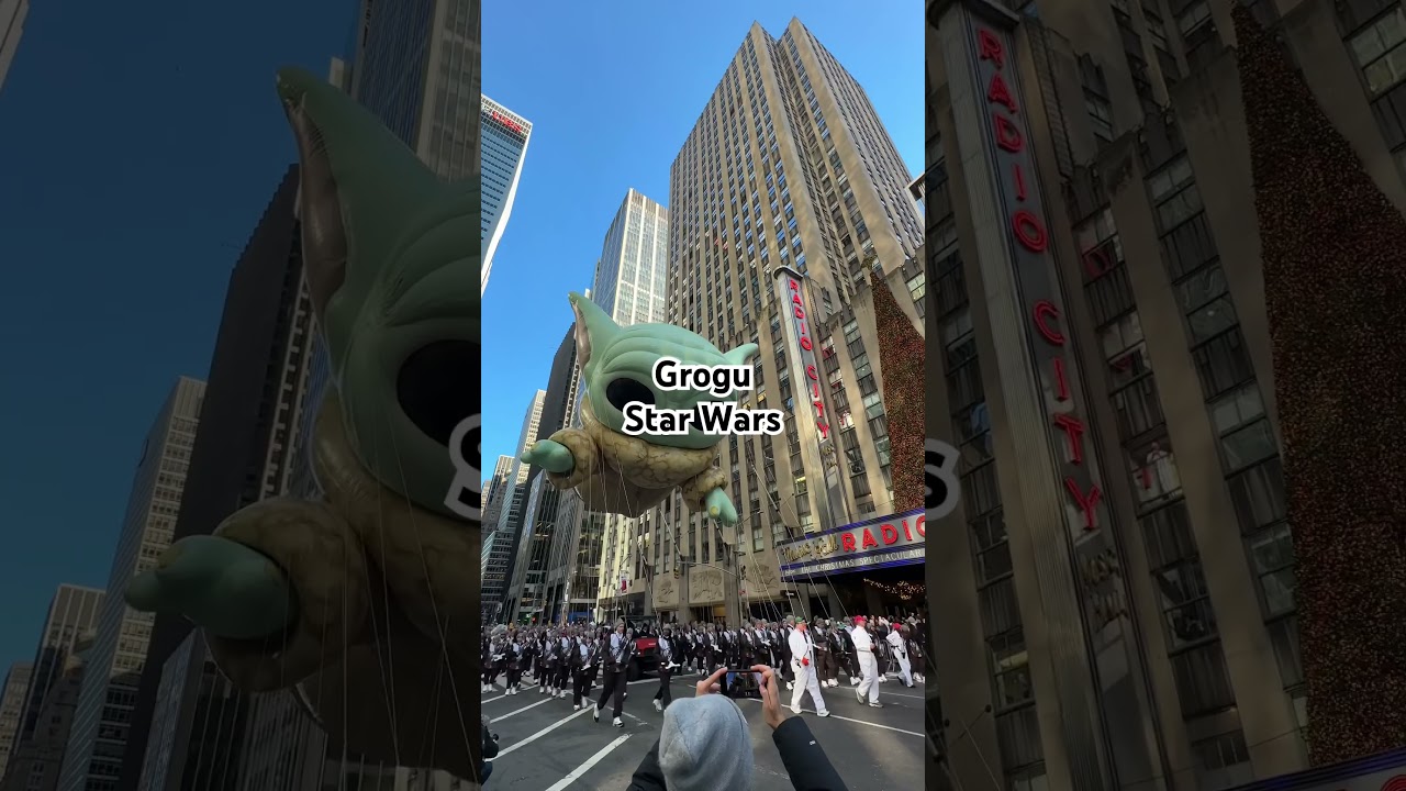 Grogu Star Wars Balloon - Macy’s Thanksgiving Day Parade 2023