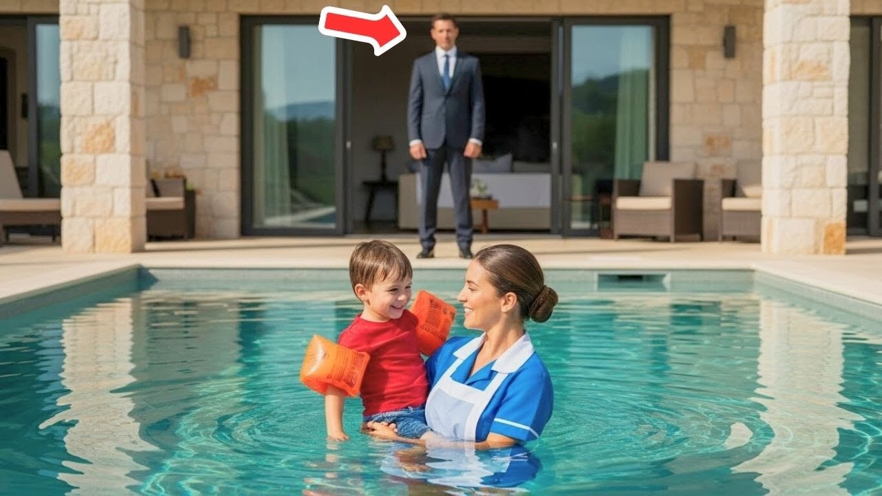 مليونير يضبط خادمته مع ابنه في المسبح - وقد صُدم