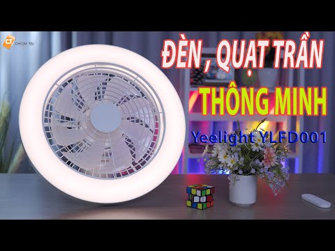 Video Đèn Trần tích hợp Quạt Thông Minh Yeelight YLFD001 61W... - youtube