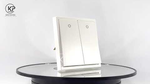 Simon i7 701023, Công tắc đôi 1 chiều có đèn LED chuẩn vuông màu trắng