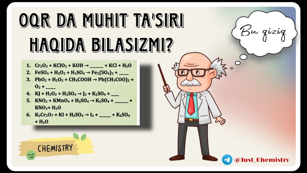 OQRda muhit ta'siri haqida bilasizmi?