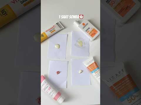 ✨GÜNEŞ KREMİ YAĞLANMA