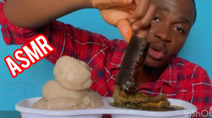 #asmr /white amala fufu and AFANG soup mukbang .my brother takeover Today’s mukbang