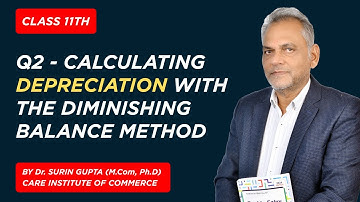 Depreciation | Diminishing Balance Method Explained with Example | Class 11 Accounts #depreciation
