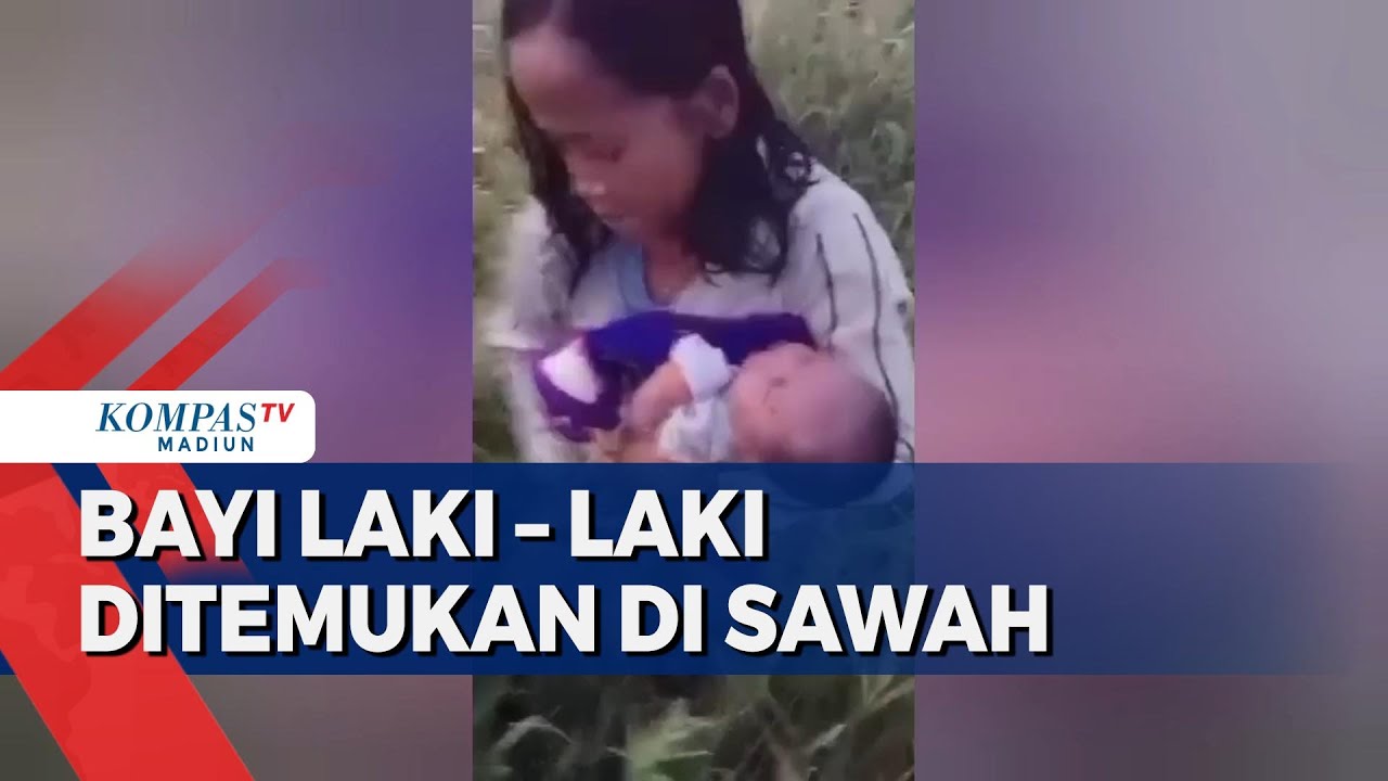 Warga Temukan Bayi Laki – Laki Di Sawah