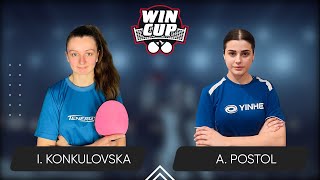 09:15 Iryna Konkulovska - Anastasiia Postol West 2 WIN CUP 25.04.2024 | TABLE TENNIS WINCUP