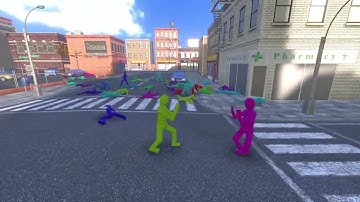 Smart AI Learns to Fight with Euphoria Physics Animation (deep reinforcement learning)