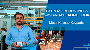 Metal Keycap Keypads - Extreme Robustness with an Appealing Look | APEM
