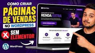 Como Criar páginas de vendas no WordPress sem Elementor