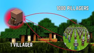 Minecraft | 1000 Pillagers vs Villager