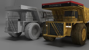 Modeling dump truck 3ds max tutorial part - 1