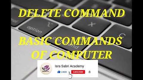 Delete Command|GW Basic Command of Computer Explain in Urdu \Hindi  for 10Class  |Isra Sabri Academy