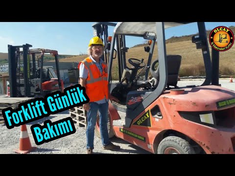 Forklift günlük bakımı motor yağı, hidrolik sistem yağı ve radyotör su kontrolü