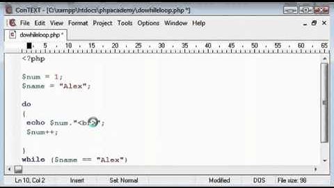 Do While Loop Tutorial in Computer Programming (example PHP) [English]