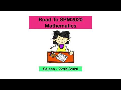 Road To SPM - Mathematics (Day 26)