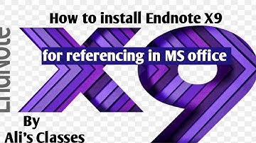 how to install Endnote X9 || for Windows #ali