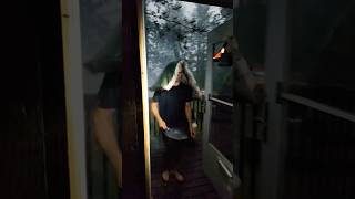TORNADO WARNING hardest rainstorm ever! #storm #rain #crazy #canada #scary #outdoors #nature #fish