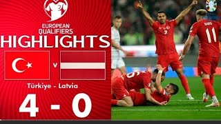 Türkiye 4-0 Letonya Maç Özeti - Euro 2024 Elemeleri
