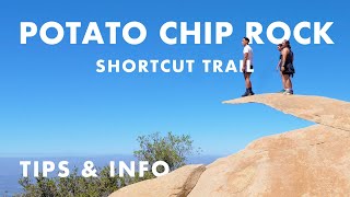 Hiking Shortcut to Potato Chip Rock in San Diego, California