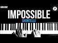 Shontelle - Impossible Karaoke SLOWER Acoustic Piano Instrumental Cover Lyrics